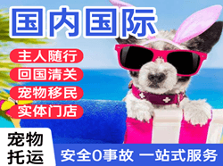 武夷山机场邮寄国际宠物托运 【国